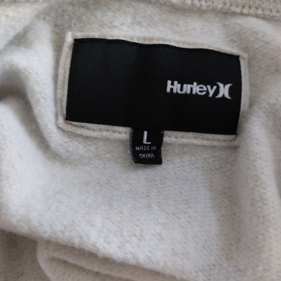 Hurley Est. 1999 Red Logo Long Sleeve Grey Lightweight Crewneck Sweater Large - Picture 12 of 13